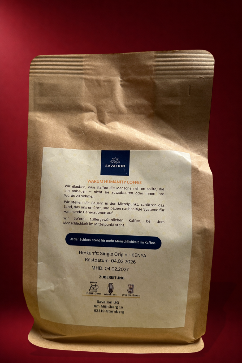 FILTER RÖSTUNG – AA+ SPECIALTY BOHNEN – KENIA 250g